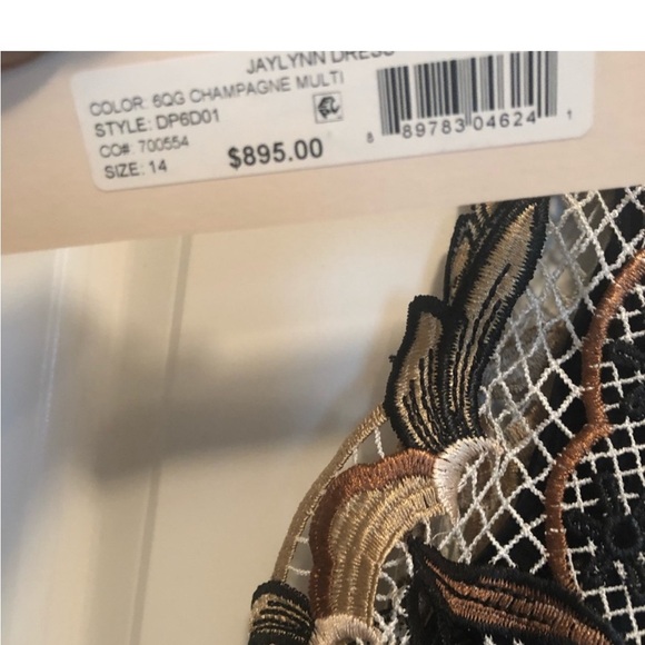 Kobi Halperin Jaylynn Gold Crochet Formal Dress - Picture 5 of 10